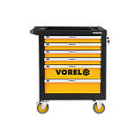 Шафа для майстернь на 4 колесах (2-з гальмами) 901х 770х 458 мм з 6 шухлядами Vorel 58539, фото 2