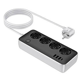 Подовжувач HOCO Sunlight 4-bit Multifunctionsl Safety Socket AC21