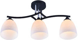 Люстра декоративна  V XA1108/3 Black+Chrome на 3 плафона