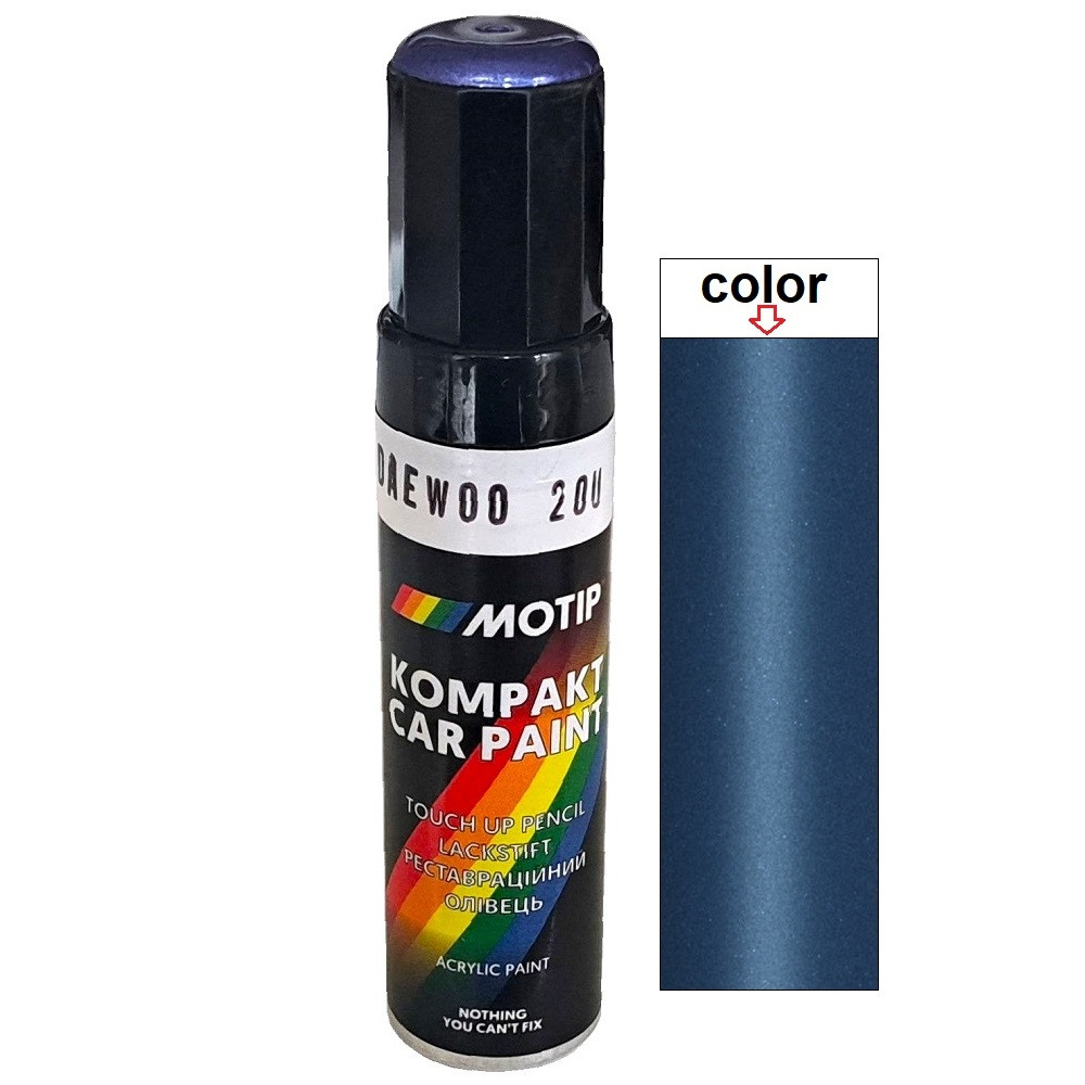 Олівець для авто Daewoo колір 20U бузково-синій металік Motip 12мл