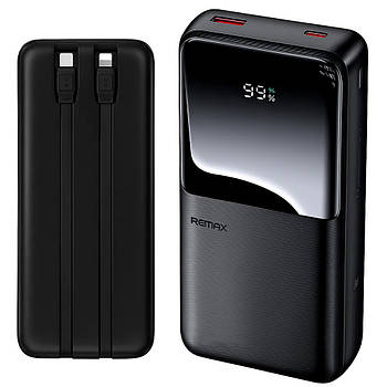 Повербанк 20000mAh +2 перехідника Type-C, Lightning, Remax RPP-680 / Power Bank / Павербанк зі швидкою зарядкою