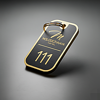 Виготовляюмо металеві бирки-номери-брелоки для гардероба з номерком і логотипом Вашої компанії