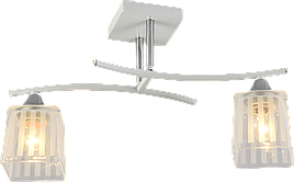 Люстра декоративна V XA1394/2 White+Chrome на 2 плафонів