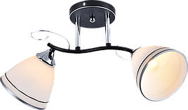 Люстра декоративна VALESO V XA1250C/2 Black+Chrome  на 2 плафони