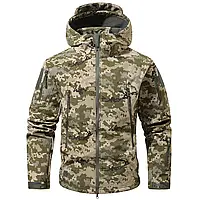 Тактична куртка Storm Soft Shell на флісі Піксель Pixel Софтшелл Розмір М
