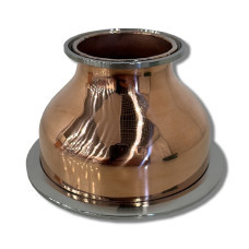 Перехід мідний під клампове з'єднання 2-4" дюйма DN51-DN102 (полірований)