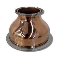 Перехід мідний під клампове з'єднання 2-4" дюйма DN51-DN102 (полірований), фото 1