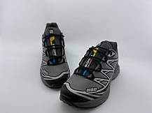 Чоловічі термо кросівки Salomon XT-6 waterproof Grey сірі водонепроникні, фото 4