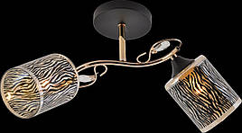 Люстра стельова  V XA1517/2 BK+FGD