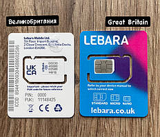 Сім карти Великобританії Lebara