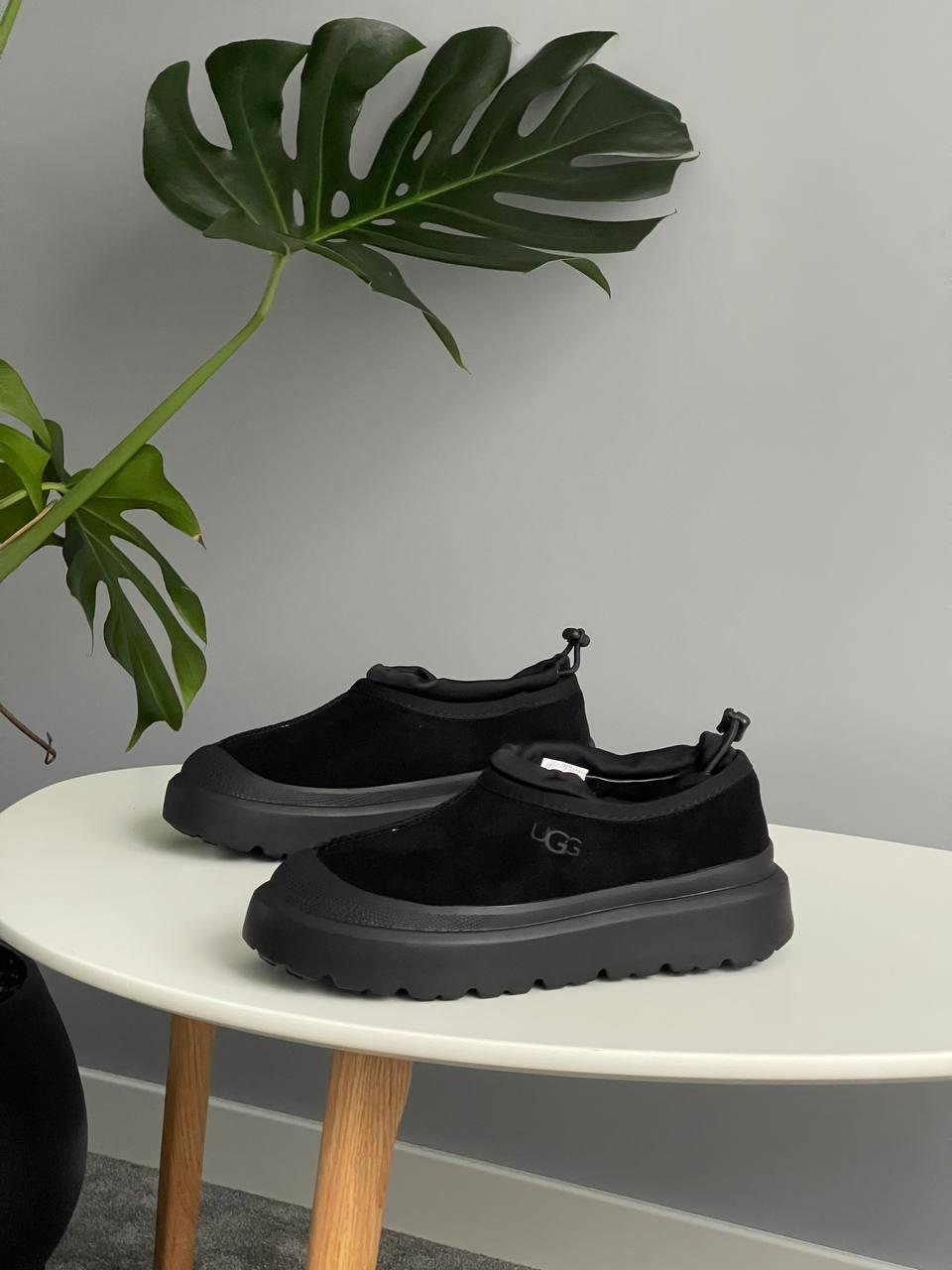 Капці уггі чоловічі чорні зимові UGG Tasman Weather Hybrid Slipper Black (19450), фото 1