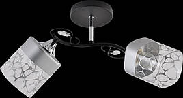 Люстра стельова  V XA1517B/2 BK+CR