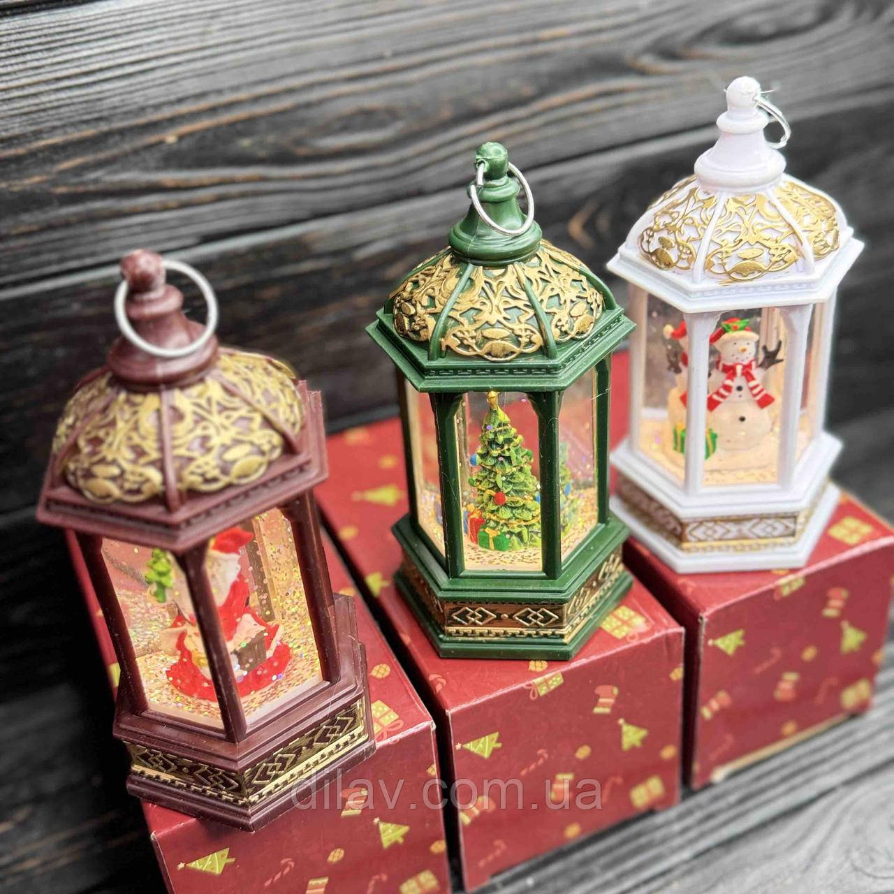 Новорічний декоративний світильник 14*7, фото 1