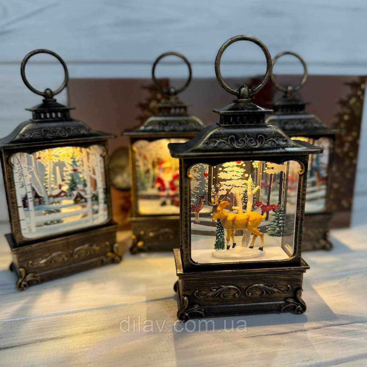 Новорічний декоративний світильник, фото 1