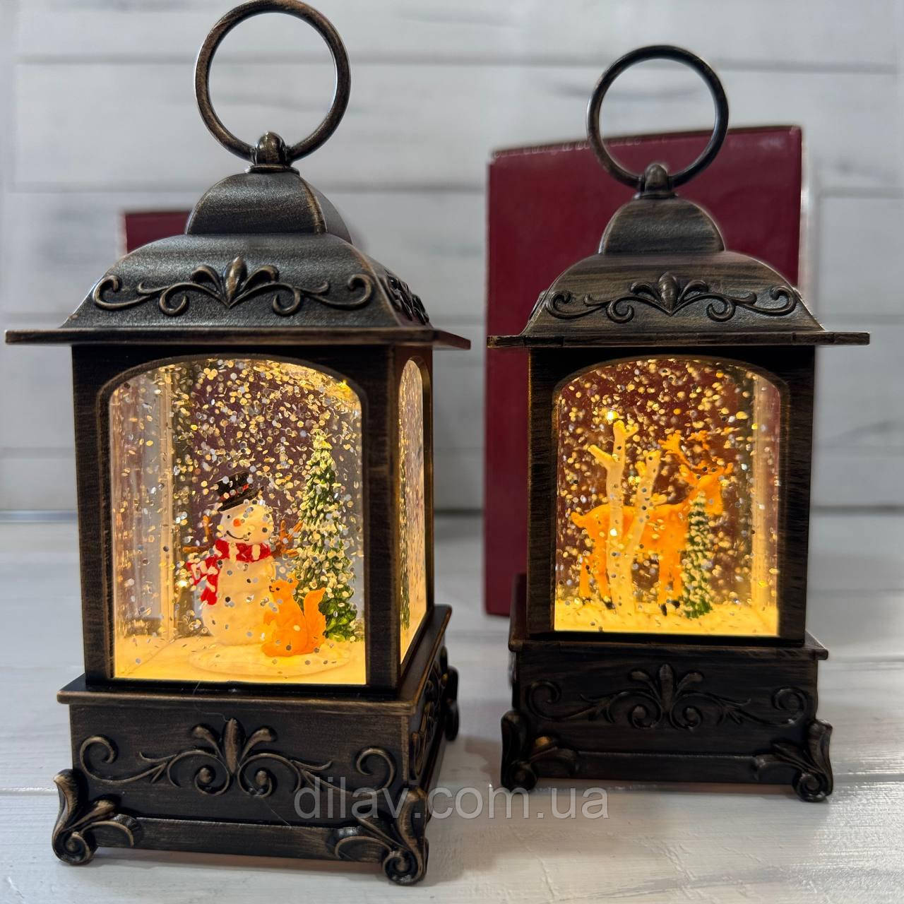 Новорічний декоративний світильник 13*6*6, фото 1