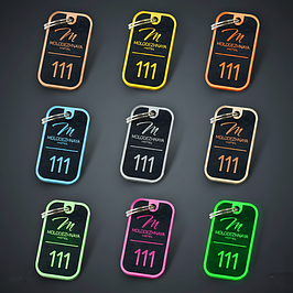 Термінове виготовлення гардеробних номерків з металу