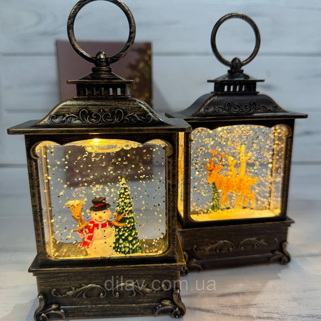 Новорічний декоративний світильник 13*7*2.5, фото 1