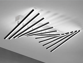 Люстра світлодіодна VALESO V G4061-12 BK з поворотнім механізмом