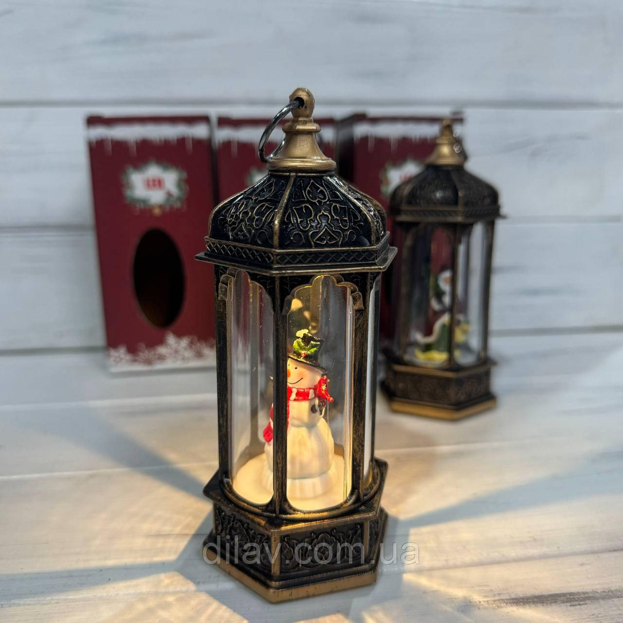 Новорічний декоративний світильник 12*5*5, фото 1