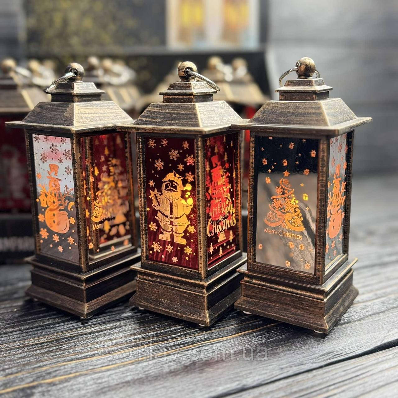 Новорічний декоративний світильник 12*5*5, фото 1