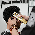 Машинка для стрижки волосся з акумулятором GM 6112, Золотистий / Тример для волосся / Ручна машинка для стрижки, фото 5