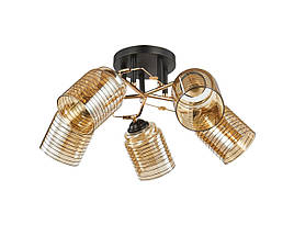 Люстра декоративна VALESO V 6202-5 BK+FG