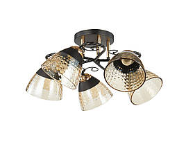 Люстра декоративна VALESO V 6217-5 BK+FG