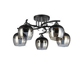 Люстра декоративна INTEREES V 5004-5 BK+CR