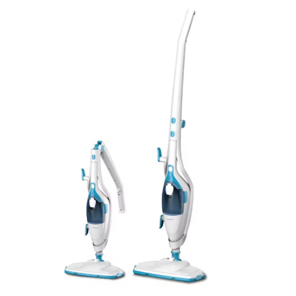 Швабра парова 10в1 із змінними насадками SK-13062 Біла з блакитним, фото 1