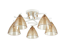 Люстра декоративна INTEREES V 5007-5 WH+FG