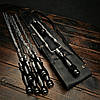 Набір шампурів у шкіряному чохлі "Кажан-2 Блек", фото 2