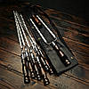 Набір шампурів у шкіряному чохлі "Кажан-2 Браун", фото 3
