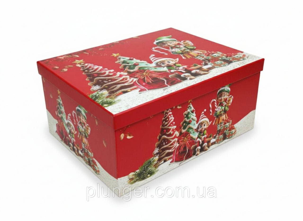 Коробка подарункова «Ельфи» 19см*13см*7.5см, фото 1