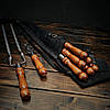 Набір шампурів у шкіряному чохлі "Кажан-2 Red", фото 2