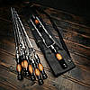 Набір шампурів у шкіряному чохлі "Кажан-2 Люкс", фото 5