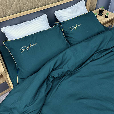 Комплект постільної білизни Сатин,  Двоспальний 180х220 Мурена (88-141)