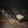 Набір шампурів у шкіряному чохлі "Кажан- 2 Гільза", фото 5