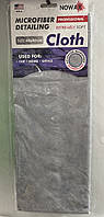 Серветка NX68441 Microfiber Detailing ultra-soft 40х40см Велюр Сірий кольор
