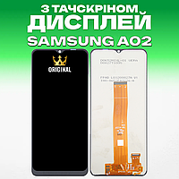 Дисплей Samsung A02 (жовтий шлейф) (A022) оригінальної якості , Екранний модуль на Самсунг А02
