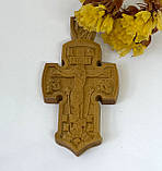 Хрест натільний з різьбленої груші # 118, фото 7