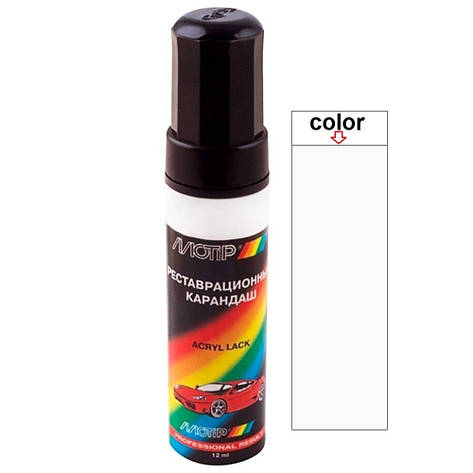 Олівець для авто GMC колір WA8624 білий акриловий Motip 12мл, фото 1