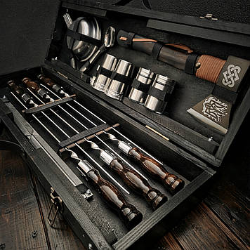 Набір у дерев'яному кейсі - столику «Козак»