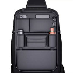 Органайзер на спинку сидіння авто 6 кишень, 60х43 см / Органайзер для спинки сидіння в машину / Автомобильний органайзер