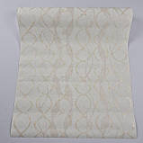 Шпалери вінілові на флізеліні 0.53 × 10.05 м Marburg 58123, бежеві для спальні, вітальні, коридору, фото 2