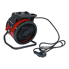 Обігрівач електричний Grunhelm РТС-2000S керамічний нагрівальний елемент регульований термостат  2000 Вт Чорний, фото 2