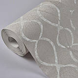 Шпалери вінілові на флізеліні 0.53 × 10.05 м Marburg 58122, бежеві для спальні, вітальні, коридору, фото 4