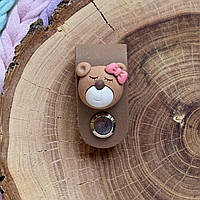 Шкіряна бірка з декором