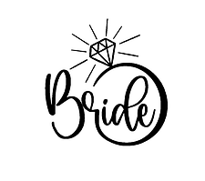 Напис (наклейка) на бабл (BUBBLE) 20"(50 см) Bride