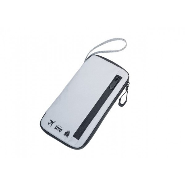 Органайзер дорожній для документів на блискавці зі світловідбивним ефектом від німецького бренду Troika, фото 1