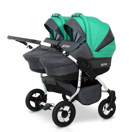 Дитяча коляска для двійнят Verdi Twin 2 в 1 07, фото 1